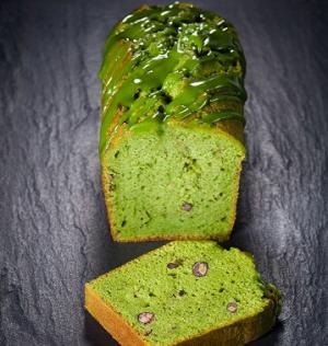 Green Tea and Red Bean Pound Cake